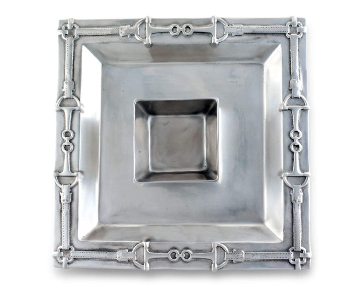 Arthur Court Equestrian Chip & Dip Tray