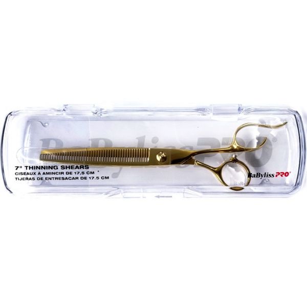 BaByliss Pro BARBERology Thinning Shear 7 Inch - Gold # FXGBT7 - Palms Fashion Inc.