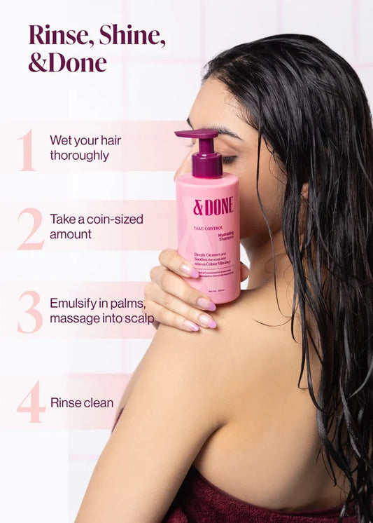 &DONE Take Control Shampoo for Dry, Frizzy Hair-300ml