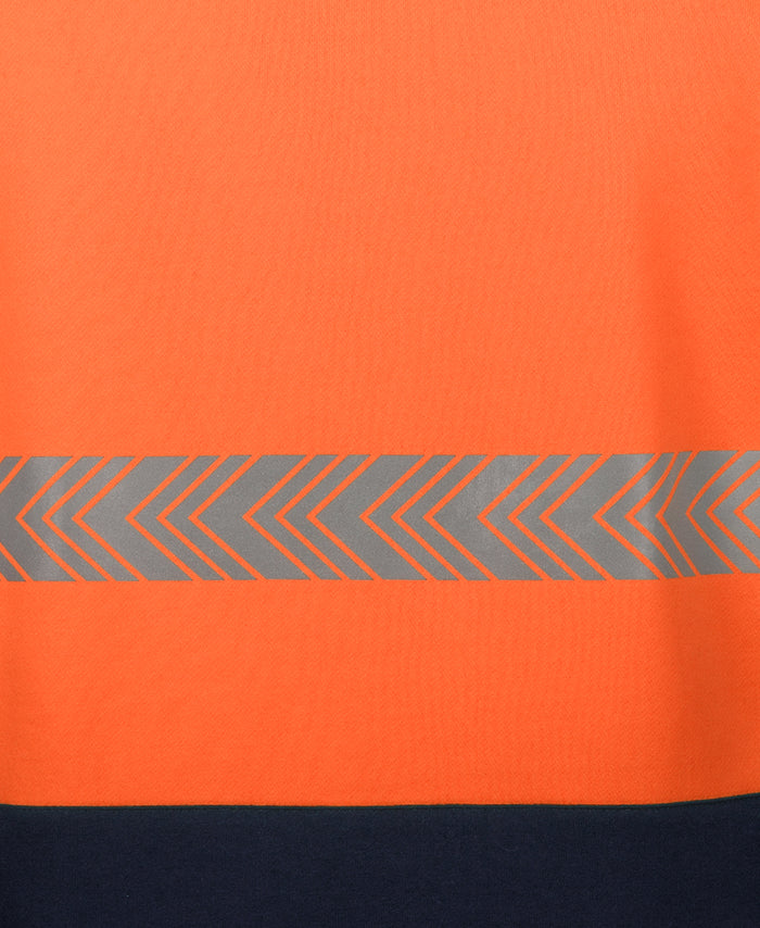 HiVis (D+N) Half Zip Segmented Tape Hoodie
