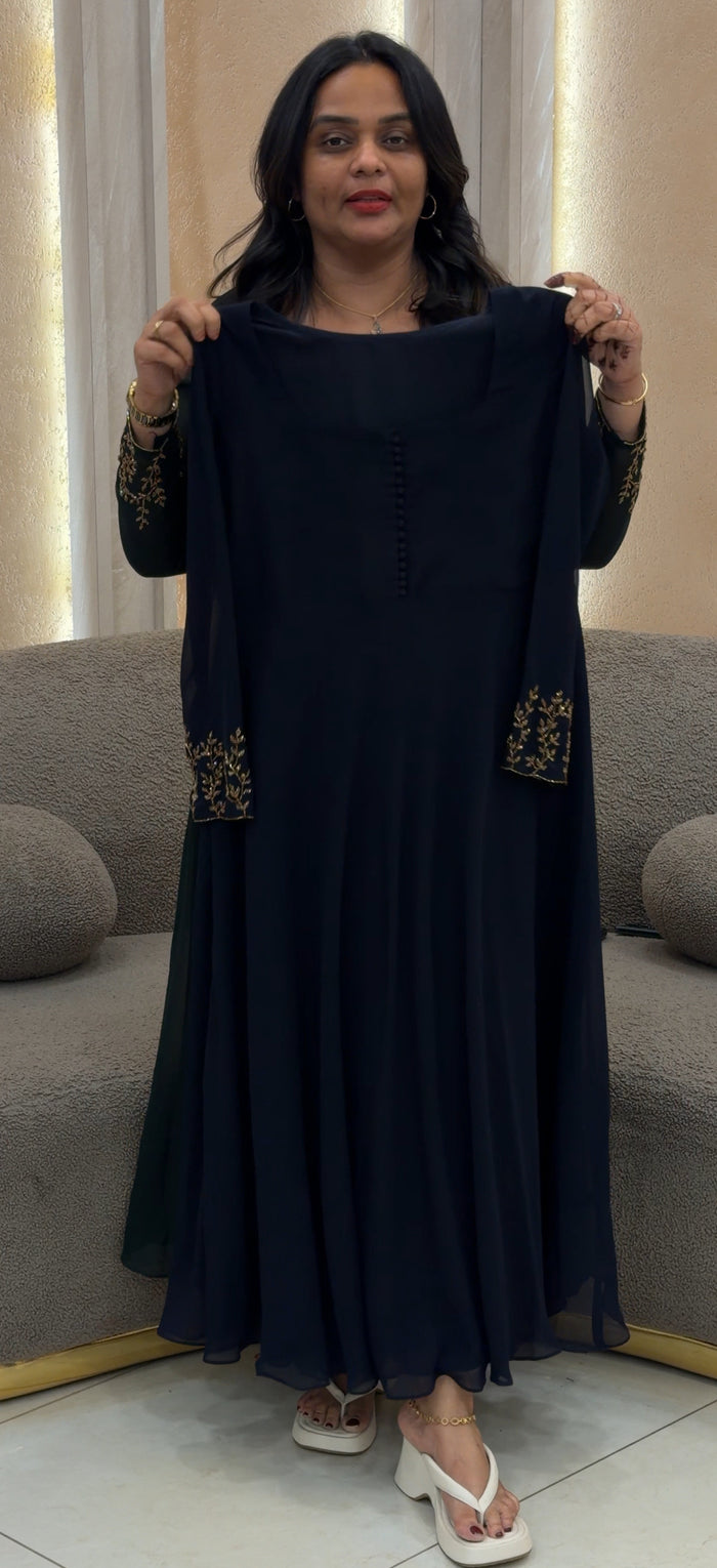 IHA'S IN-HOUSE HANDWORKED ANARKALI TOPS - IHA 34297