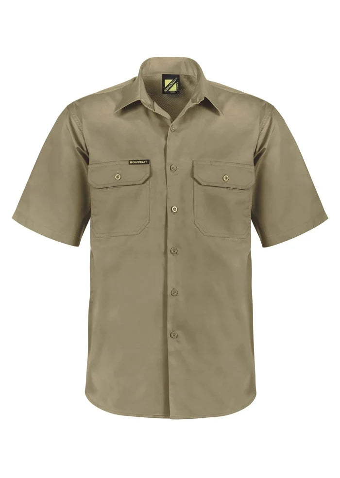 Lightweight Vented Cotton Drill SS Shirt