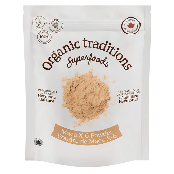 Package of Organic Traditions Maca X-6 Powder 150g