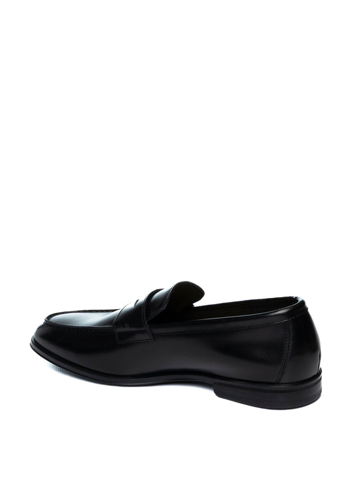 DOUCAL'S Mocassino spazzolato nero 3382 DECO-NERO
