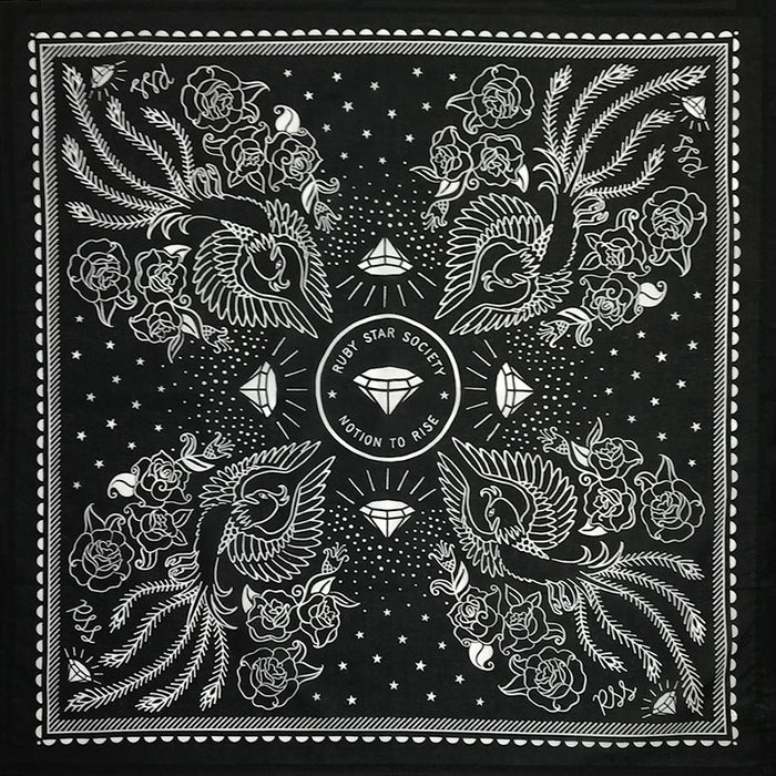 Notion To Rise (Phoenix Rose) Black Bandana