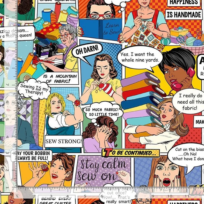 Sewing Comic - Thread & Thimble- Fat Quarter