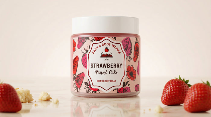 Strawberry Pound Cake Body Cream - Bath & Body Works Bath & Body Works Body Cream Pinky Cosmetics