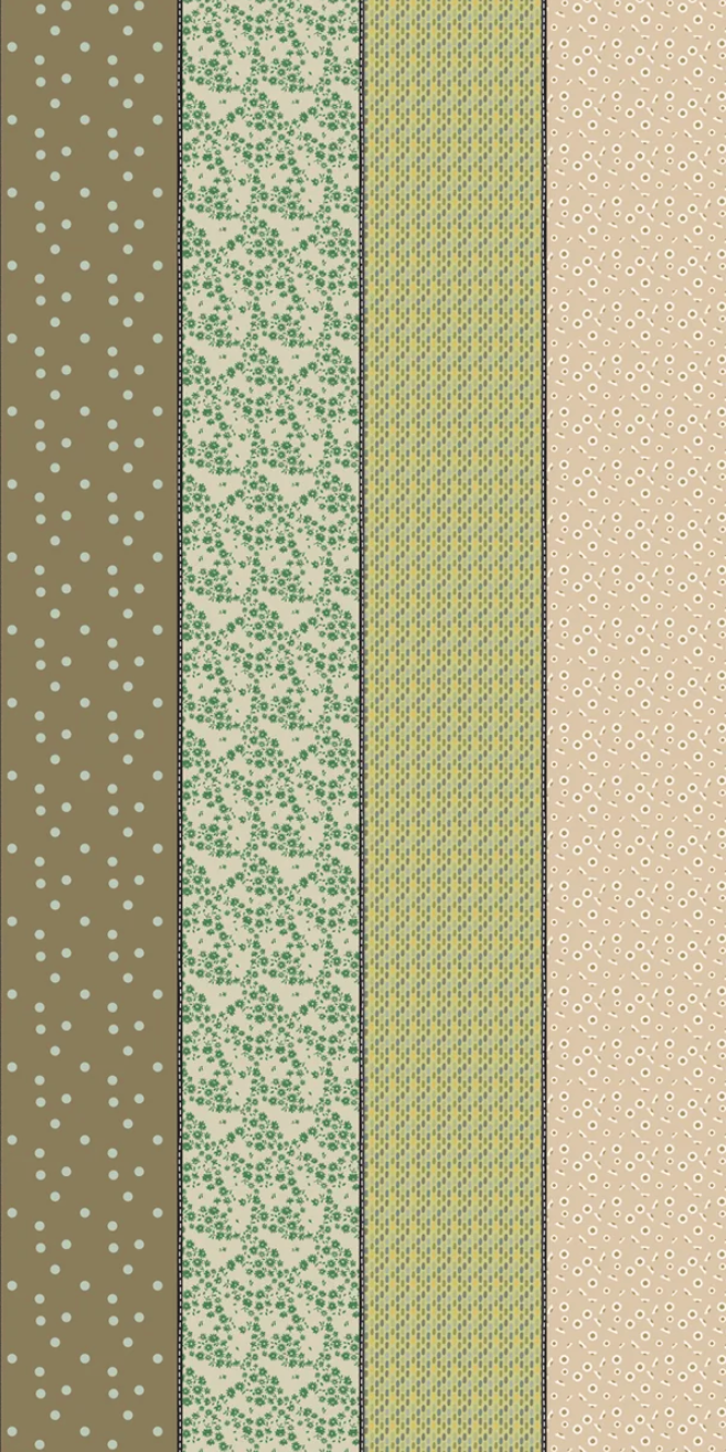 Trentham 18290 12 (F3225)- Gathered Lollie- Fat Quarter