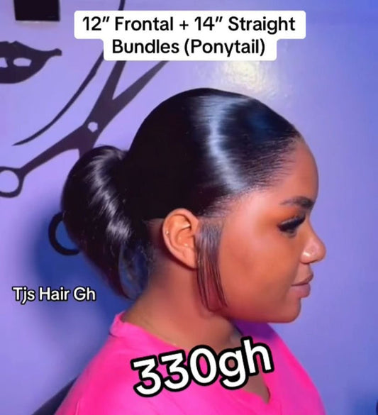12’Frontal+14" Stw Ponytail