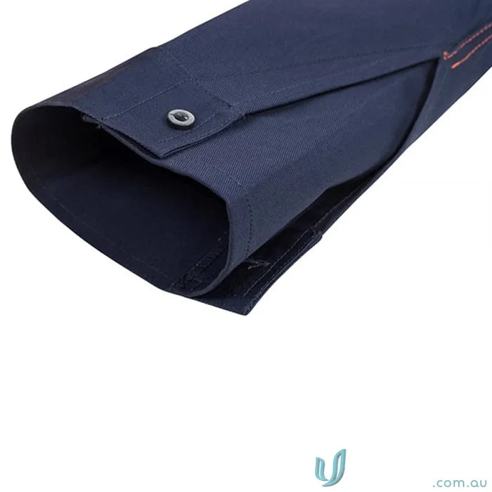 WorkCraft WS6033 2 Tone Half Plket- Shirt W Tape