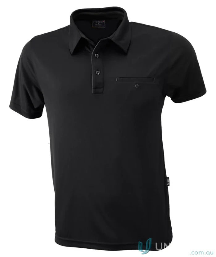 1063-PT 1063-PT-1 Boston SS Polos in Black/Charcoal