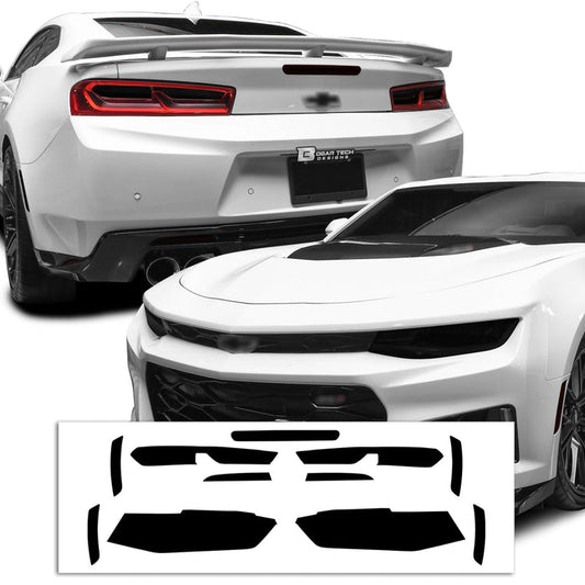 Head Tail Light Side Marker 3rd Brake Precut Tint Overlay Film Fits Chevy Camaro 2016 - 2018 - Bogar Tech Designs