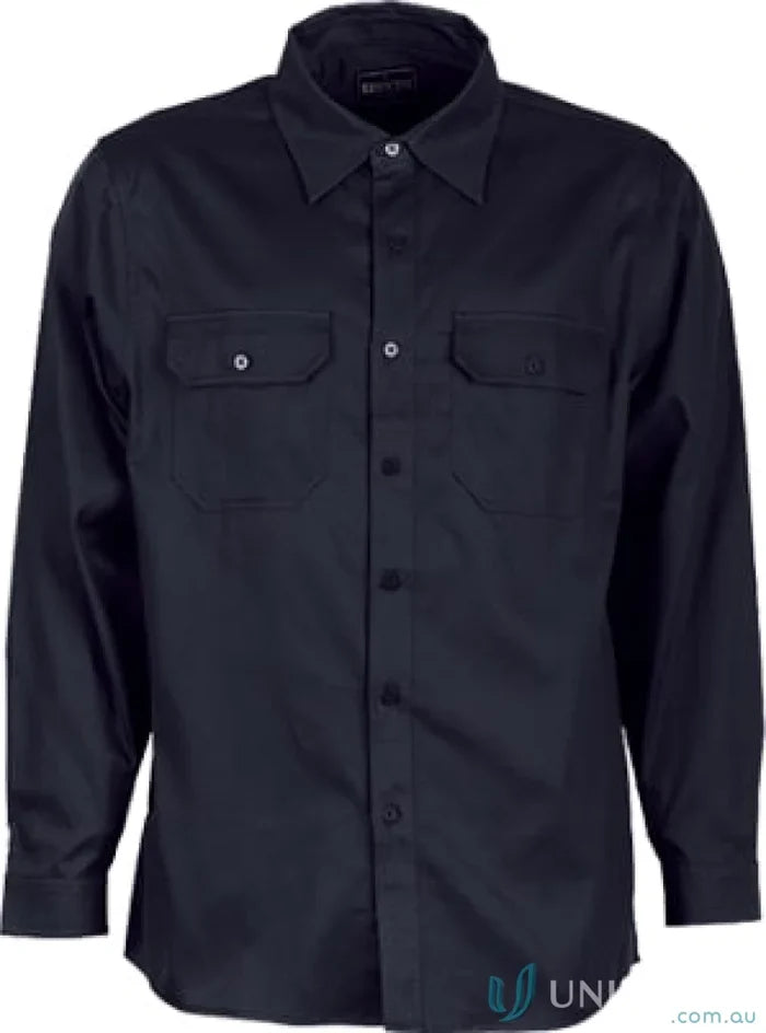 Bocini WS0680 Cotton Drill Work LS Shirt