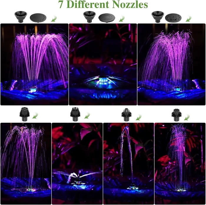 🔥Final 3 Hours 50% OFF🌞QIAWI Solar Power 5.5W LED Fountain