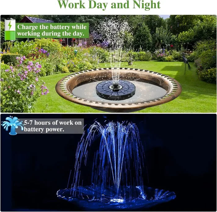 🔥Final 3 Hours 50% OFF🌞QIAWI Solar Power 5.5W LED Fountain