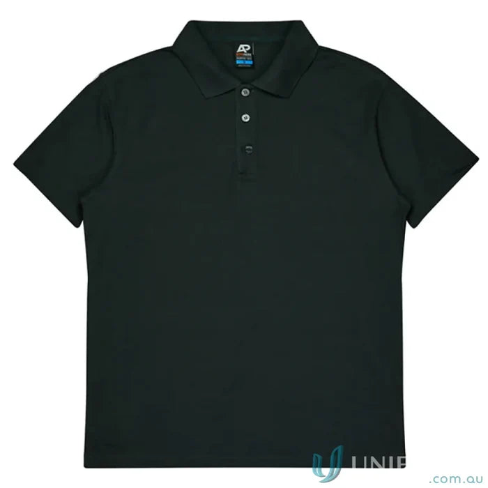 Dark polo shirt from Hunter Adult Polo with pique knit, perfect for uniforms and workwear