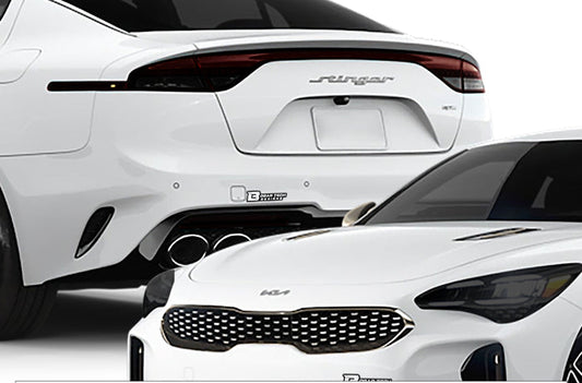 Headlight Taillight Precut Smoked PPF Tint Kit Film Overlay Fits Kia Stinger 2018 - 2024 - Bogar Tech Designs
