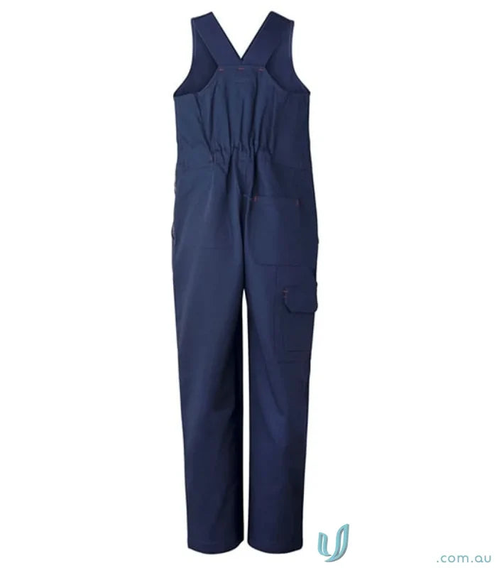 Kids Full Colour Roughall navy blue overalls with phone pouch, perfect for kids workwear