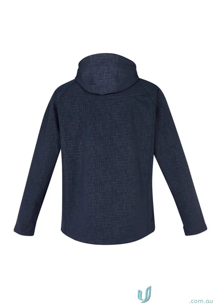 Dark blue Men’s Geo Jacket J135M from Biz Collection Men’s with subtle textured pattern