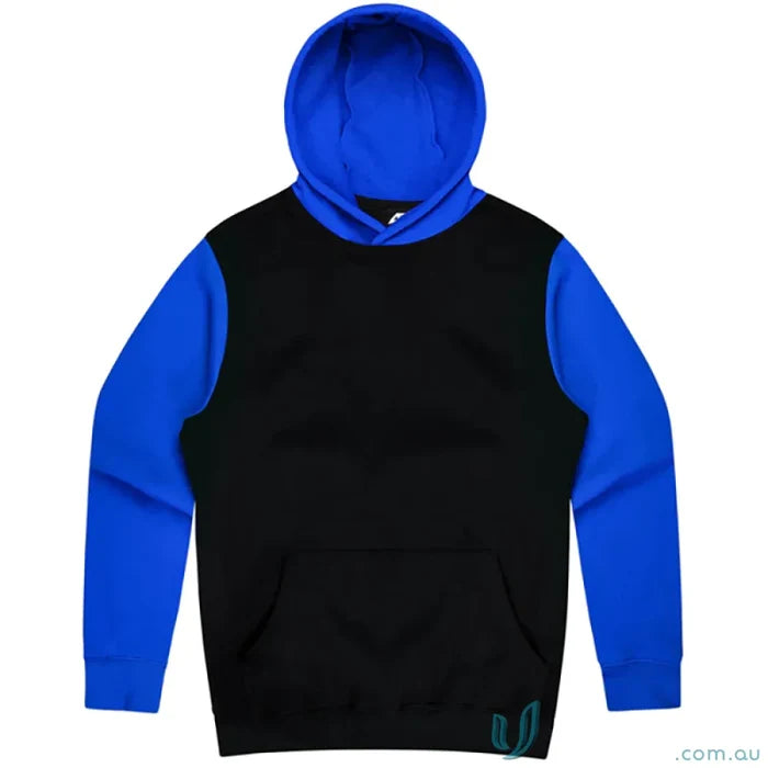 Monash Hoodie black and blue hooded sweatshirt suitable for 7XL workwear uniforms