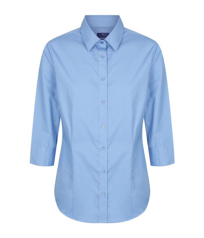 Nicholson Tailored Fit Premium Poplin 3Q Shirt