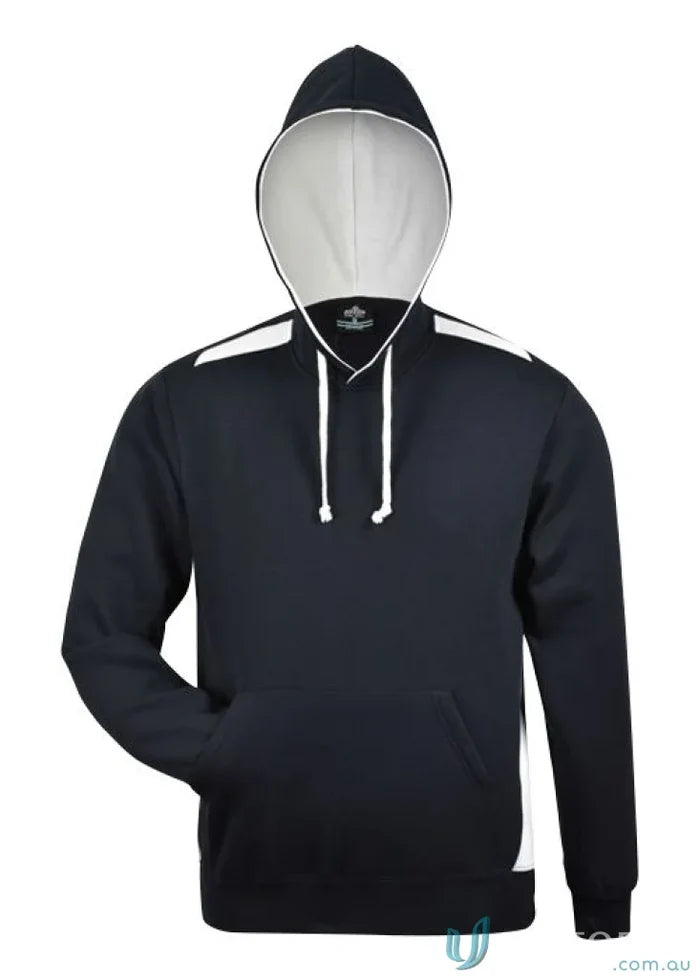 Black and white hooded sweatshirt from Paterson Hoodie, perfect workwear or uniform piece