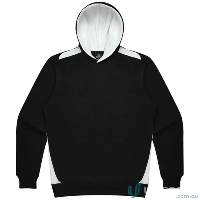 Black and white Hooded sweatshirt from Paterson Kids Hoodie with contrast panel design