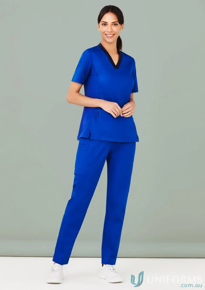 Blue Bizcare Women’s Riley Straight Leg Scrub Pant for a comfy fit
