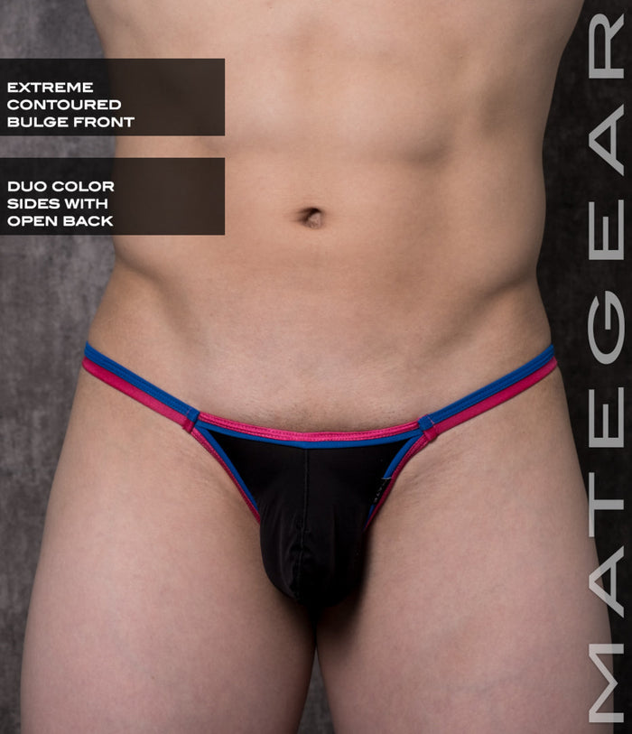 Sexy Mens Swimwear Ultra Swim Bulge Bikini - Do Dong (Extreme Bulge) Black Nylon / Medium