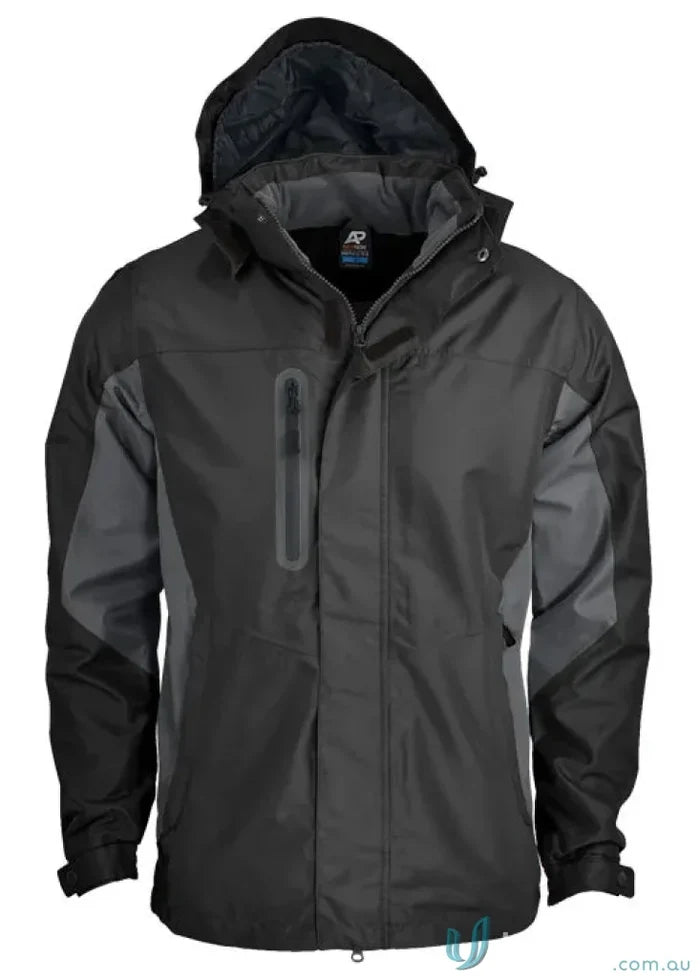 Black and gray Sheffield Mens Jacket perfect for workwear and casual uniforms
