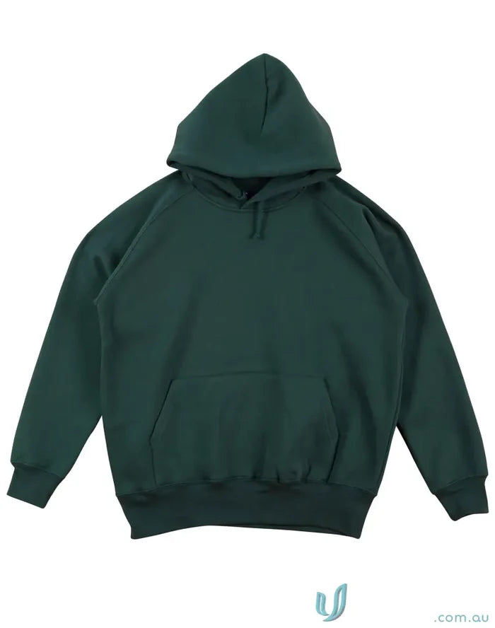 Dark green SubZero Youth Hoodie made from warm hug fleece for cozy comfort
