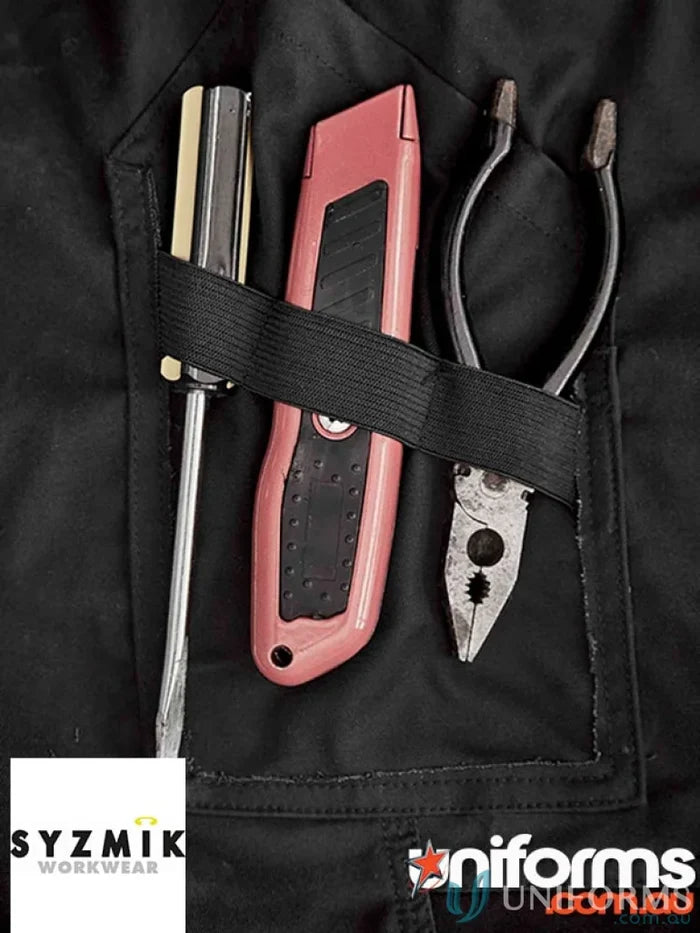 Workwear pocket with tools on Syzmik Streetworx Tough Pants showcasing durability meets ultimate strength