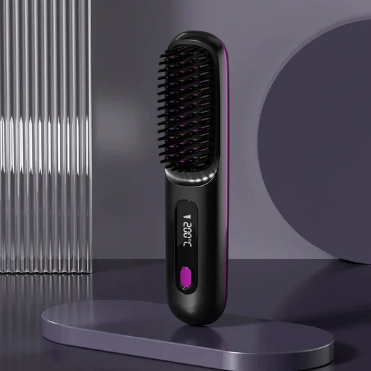 🏆 The Short Hair Specialist! The first smart styling comb designed specif 💖(Type-C charging design)