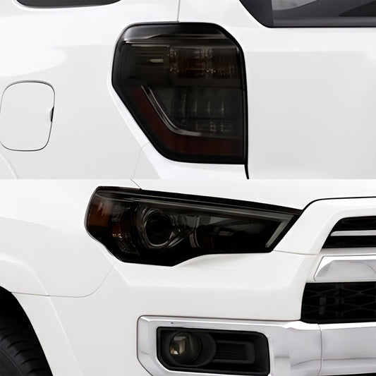Toyota 4Runner 2014–2024 Dark Smoke Headlight & Taillight Tint Kit – Precut Vinyl Lens Overlays
