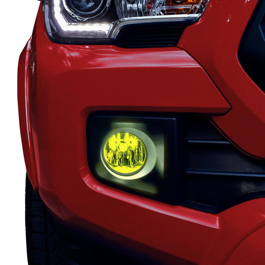 Fog Light Precut Yellow Vinyl Tint Kit Overlay Film Fits Toyota Tacoma 2016 - 2023 - Bogar Tech Designs