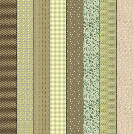 Trentham 18290 12 (F3225)- Gathered Lollie- Fat Quarter