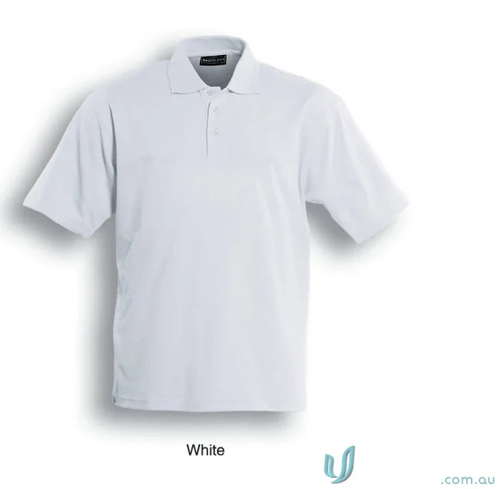 Bocini CP812 Unisex Basic Polo in white