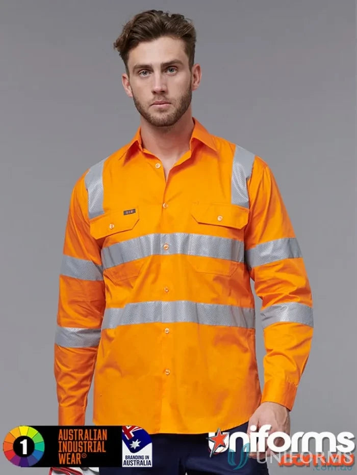 Orange VIC Rail Lightweight Safety Shirt keep cool for work and show your winning spirit